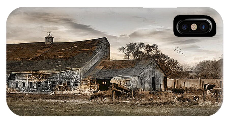 Barns iPhone X Case featuring the photograph Forlorn #1 by Robin-Lee Vieira