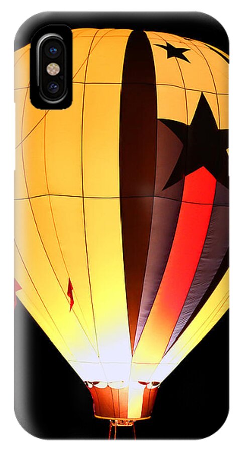 Air iPhone X Case featuring the photograph Glow at Night #1 by Paul Fell