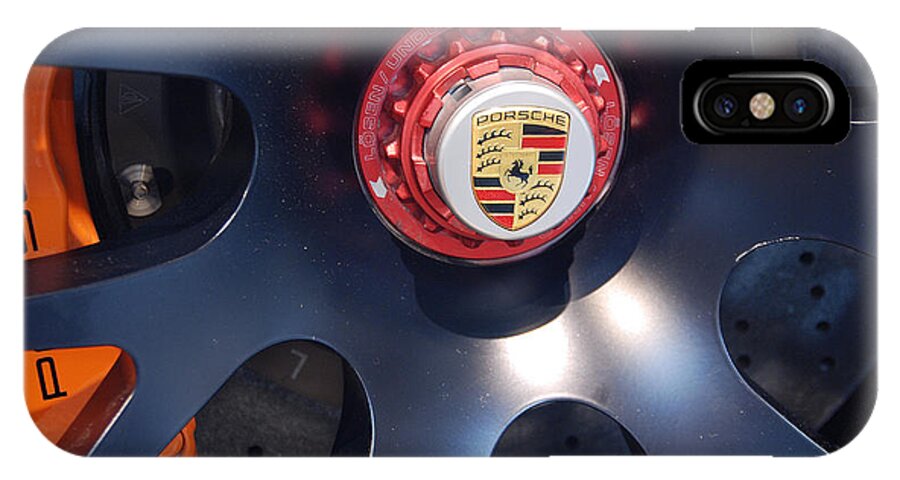 Automotive Details iPhone X Case featuring the photograph Hybrid Wheel #1 by John Schneider