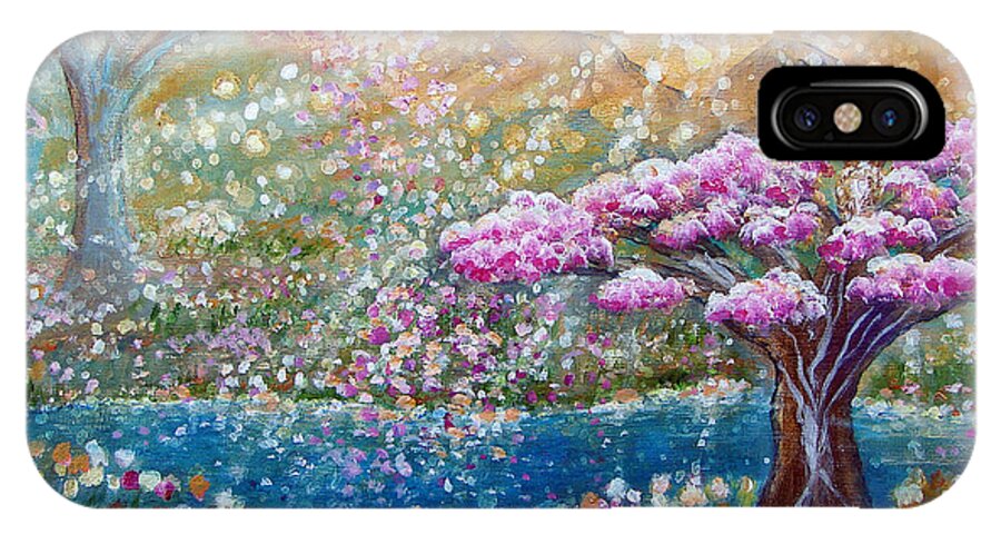 Spring iPhone X Case featuring the painting Light of Spring by Ashleigh Dyan Bayer