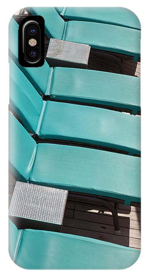 Above iPhone X Case featuring the photograph Lounge Chairs on a cruise ship #1 by Kyle Lee