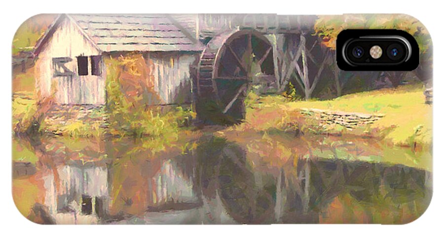 Mabry Mill iPhone X Case featuring the painting Mabry Mill #1 by Lynne Jenkins