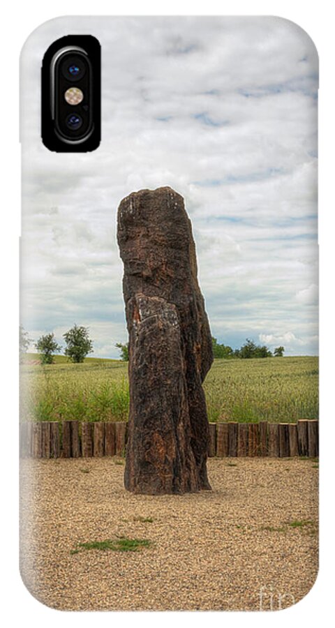 Menhir iPhone X Case featuring the photograph menhir Stone Shepherd #1 by Michal Boubin