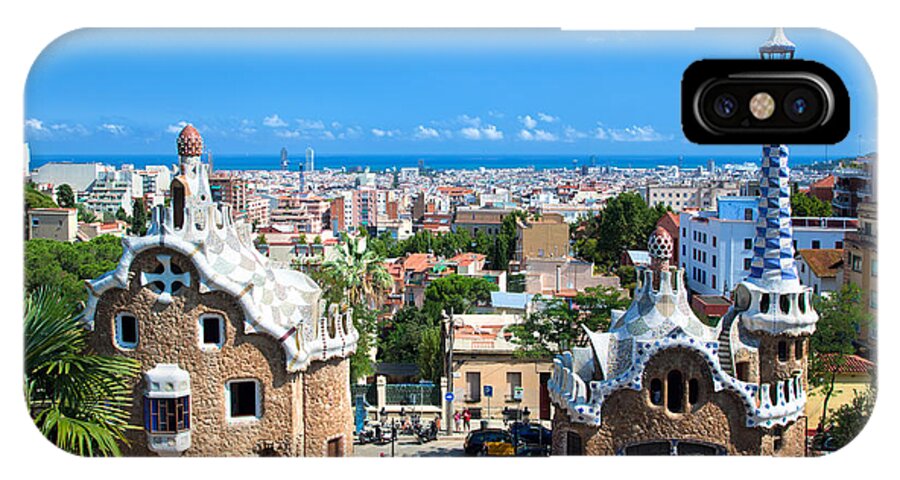 Guell iPhone X Case featuring the photograph Park Guell in Barcelona #1 by Michal Bednarek