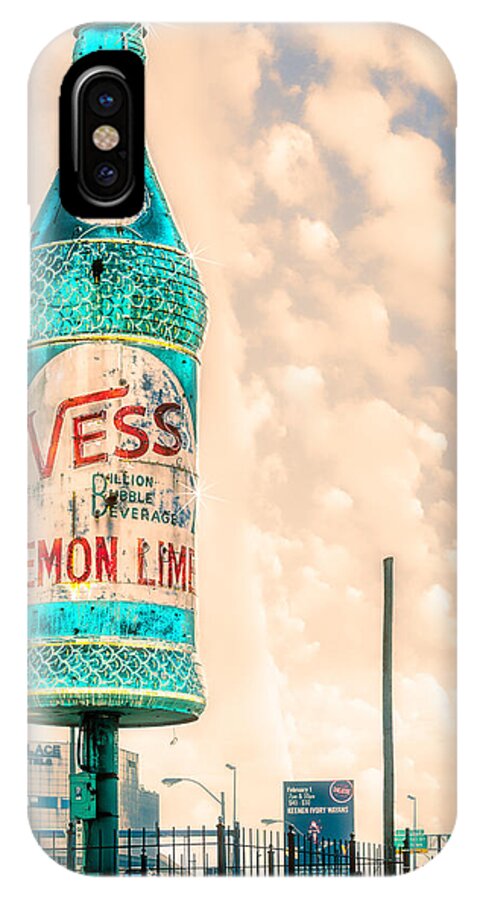  iPhone X Case featuring the photograph Rotating Vess Soda Bottle #1 by Robert FERD Frank