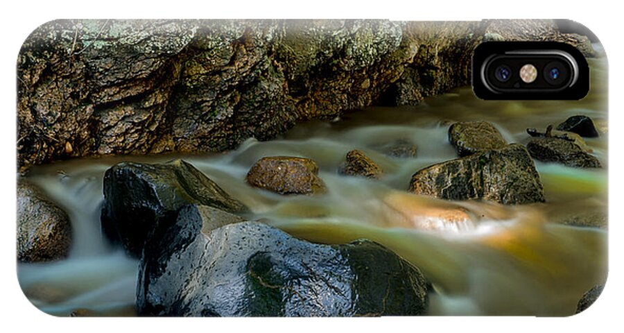 Brooks iPhone X Case featuring the photograph Softly Flowing Brook by Tim Reaves