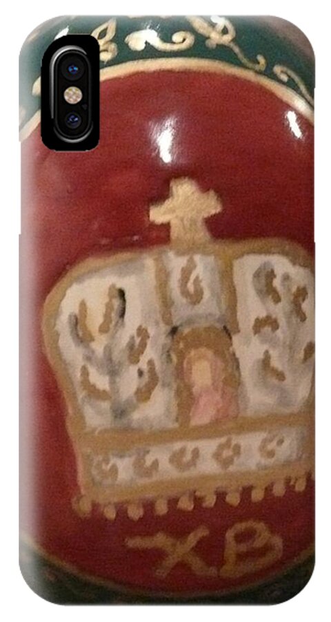 Pysanki iPhone X Case featuring the ceramic art St. Andrew #1 by Svetlana Jenkins