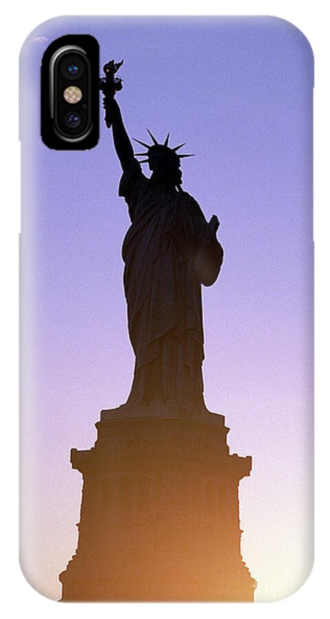 Statue Of Liberty iPhone X Case featuring the photograph Statue of Liberty #1 by Tony Cordoza