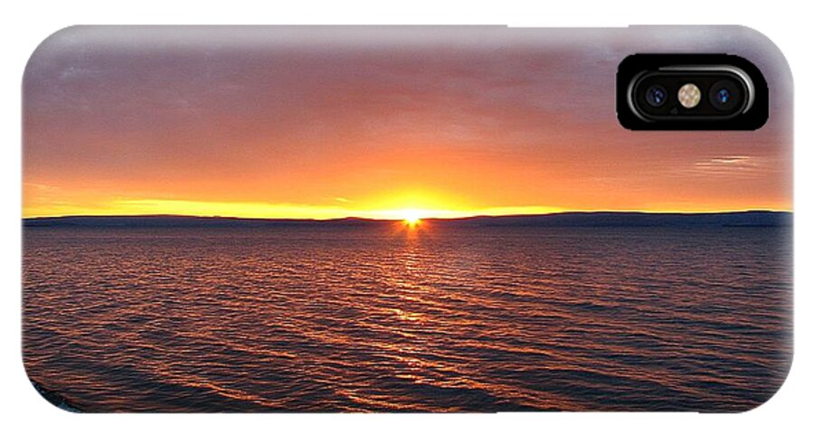 Ulaanbaatar iPhone X Case featuring the photograph Sunrise at Lake Khuvsgul #1 by Diane Height