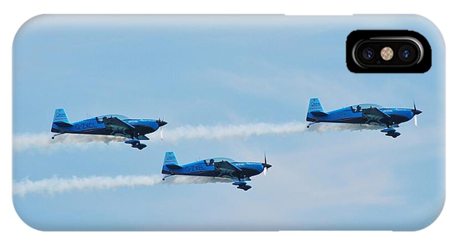 Blades iPhone X Case featuring the photograph The Blades aerobatic team #1 by David Fowler