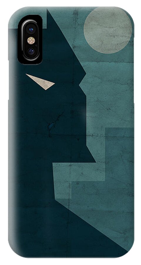 Batman iPhone X Case featuring the digital art The Dark Knight #1 by Michael Myers