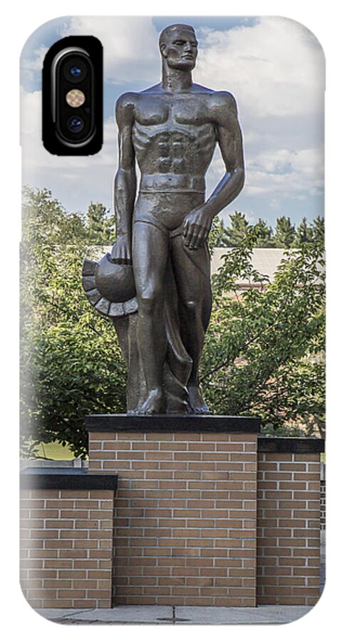 The Spartan Statue At Msu Iphone X Case For Sale By John Mcgraw