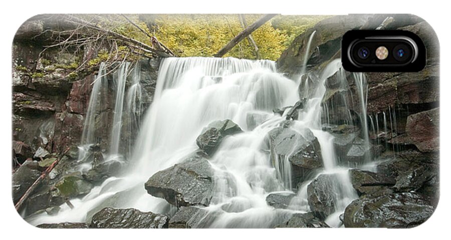 Streams iPhone X Case featuring the photograph West Virginia Waterfall #1 by Robert Camp