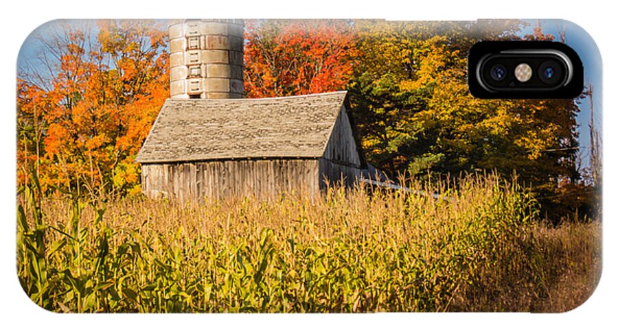 Barn iPhone X Case featuring the photograph Wildwood Farm in Fall by Terry Ann Morris