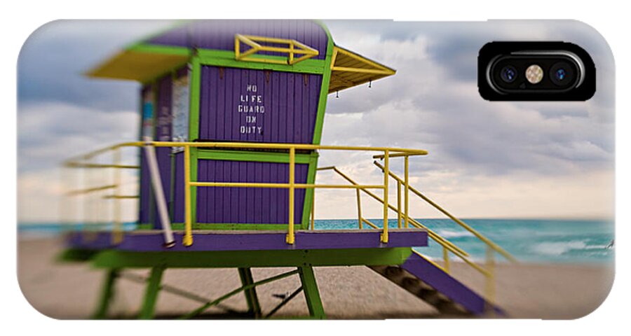 Miami Beach iPhone X Case featuring the photograph 1122a by Matthew Pace