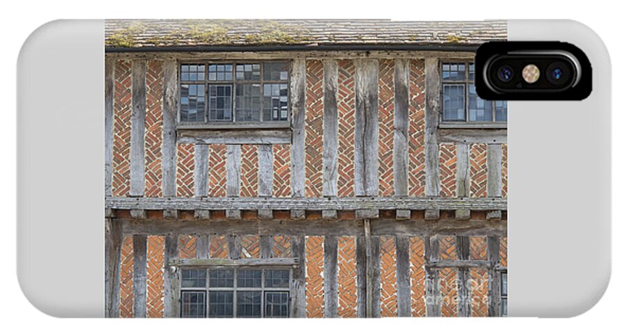 England; Guildhall; Brick; Timber iPhone X Case featuring the photograph 1519 Brick and Timber by Ann Horn