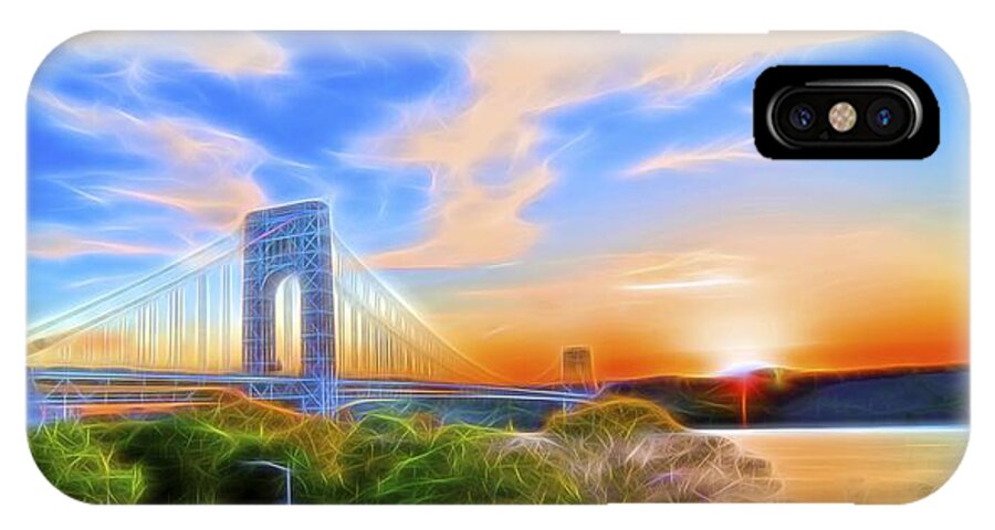 Gwb iPhone X Case featuring the photograph Sunset Dream by Theodore Jones