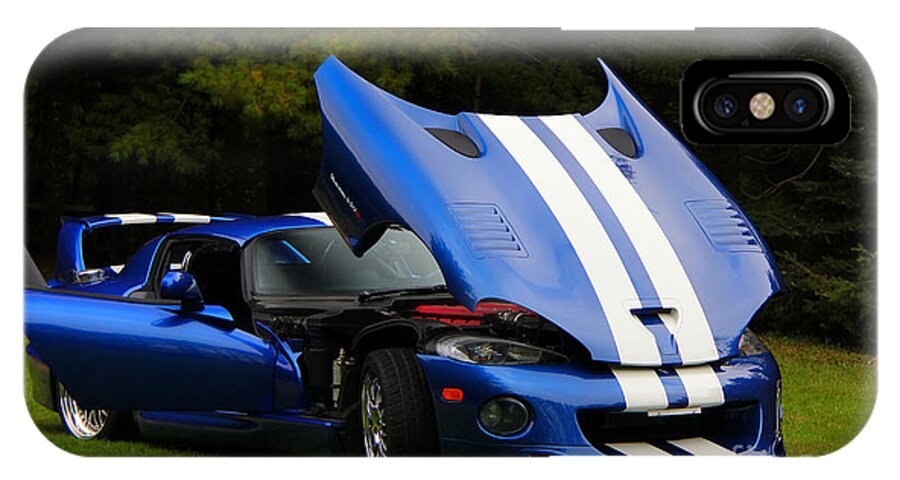 Car iPhone X Case featuring the photograph 1997 Viper Hennessey Venom 650r 4 by Davandra Cribbie