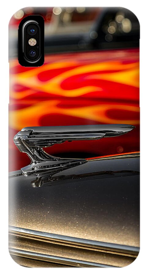 Car Show iPhone X Case featuring the photograph 1939 Graham Coupe Hood Ornament #2 by Ron Pate