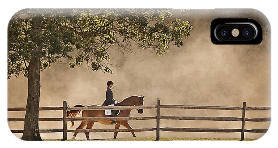  Flatlandsfoto iPhone X Case featuring the photograph Last Ride of the Day by Joan Davis