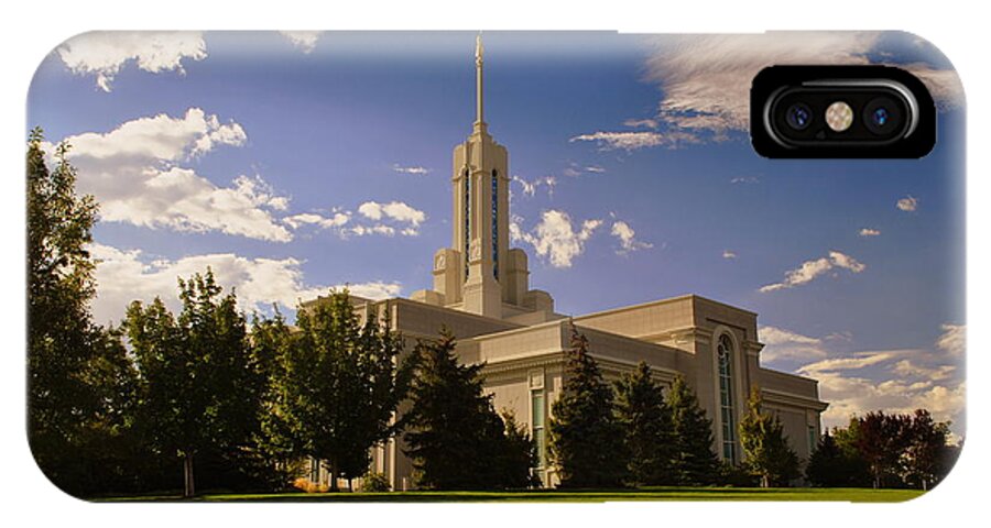 Temple iPhone X Case featuring the photograph Mount Timpanogos LDS Temple #2 by Nathan Abbott