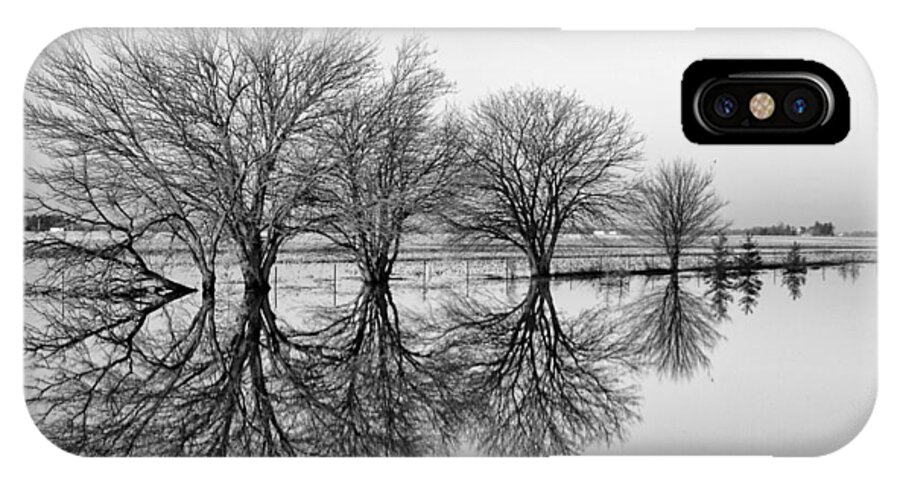Stillness iPhone X Case featuring the photograph Reflection by Tom Druin