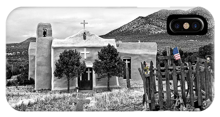 Church iPhone X Case featuring the photograph San Francisco de Asis church #2 by Lou Novick
