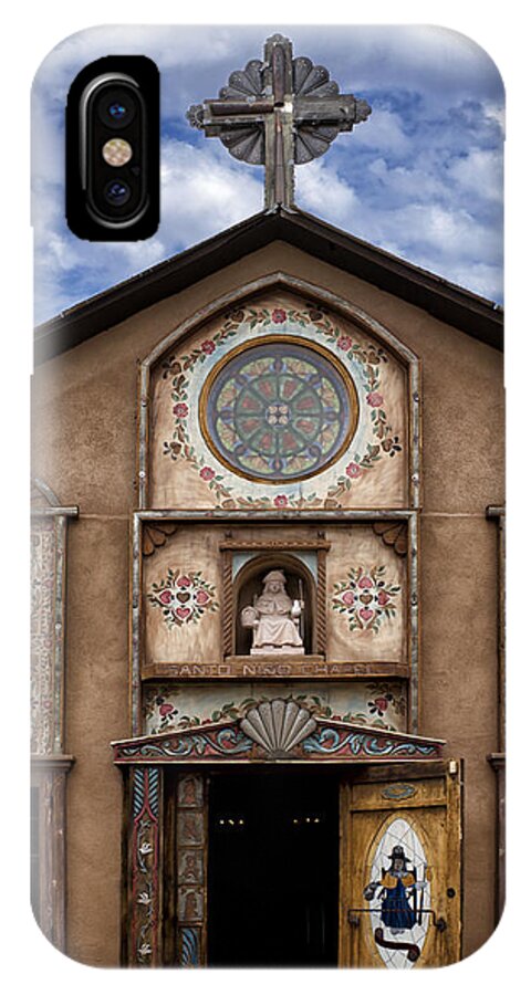 Santo iPhone X Case featuring the photograph Santo Nino Chapel by Nikolyn McDonald
