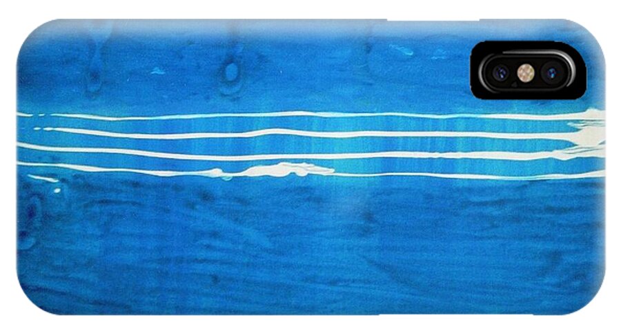 Seascape iPhone X Case featuring the painting Seascape by Fereshteh Stoecklein