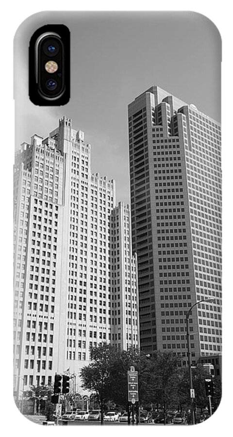 America iPhone X Case featuring the photograph St. Louis Skyscrapers #2 by Frank Romeo