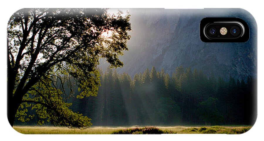 Yosemite iPhone X Case featuring the photograph Summer Sunrise In Yosemite Valley #2 by Her Arts Desire