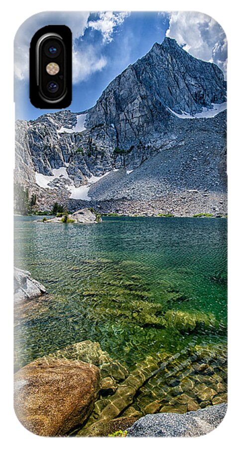 Blue iPhone X Case featuring the photograph Treasure Lakes #2 by Cat Connor