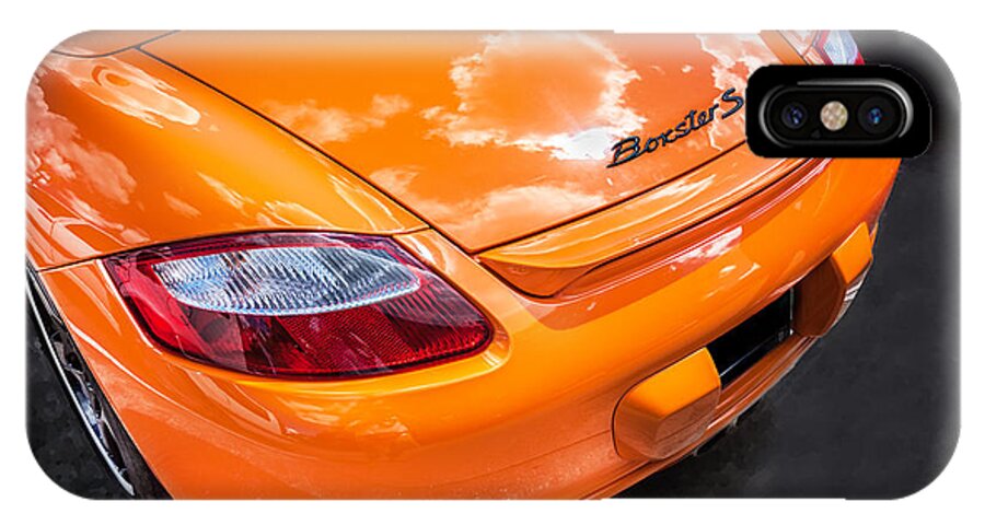 2008 Porsche Boxster iPhone X Case featuring the photograph 2008 Porsche Limited Edition Orange Boxster #3 by Rich Franco
