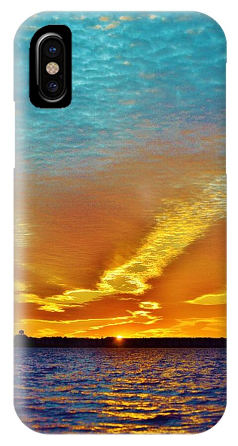 Beach Bum Pics iPhone X Case featuring the photograph 3 Layer Sunset by Billy Beck