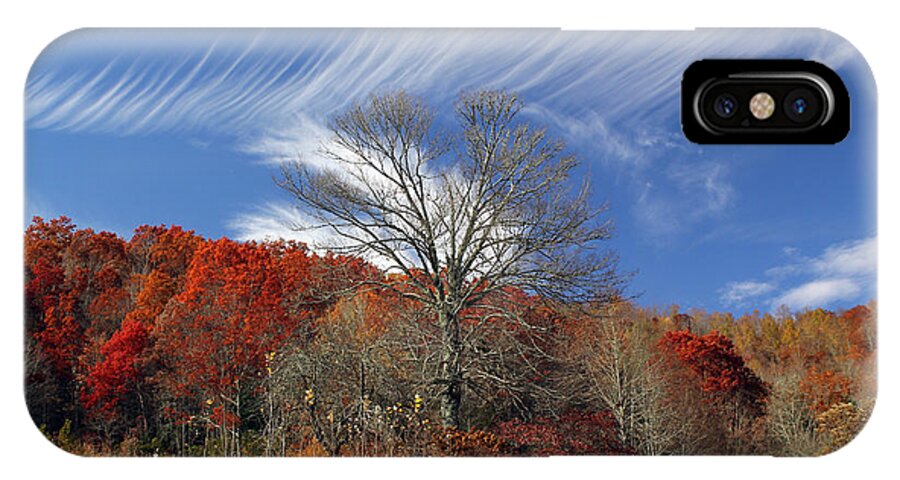 Clouds Color iPhone X Case featuring the photograph Windswept by Jennifer Robin
