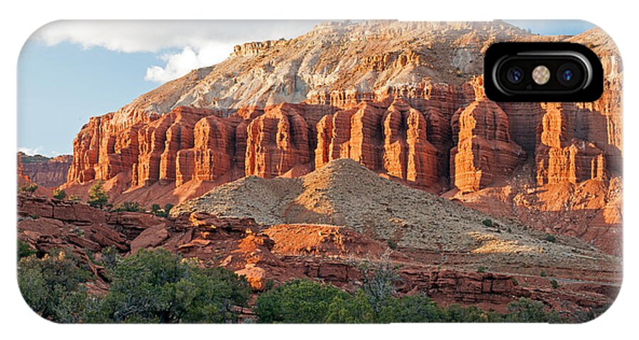 Autumn iPhone X Case featuring the photograph The Goosenecks Capitol Reef National Park #4 by Fred Stearns