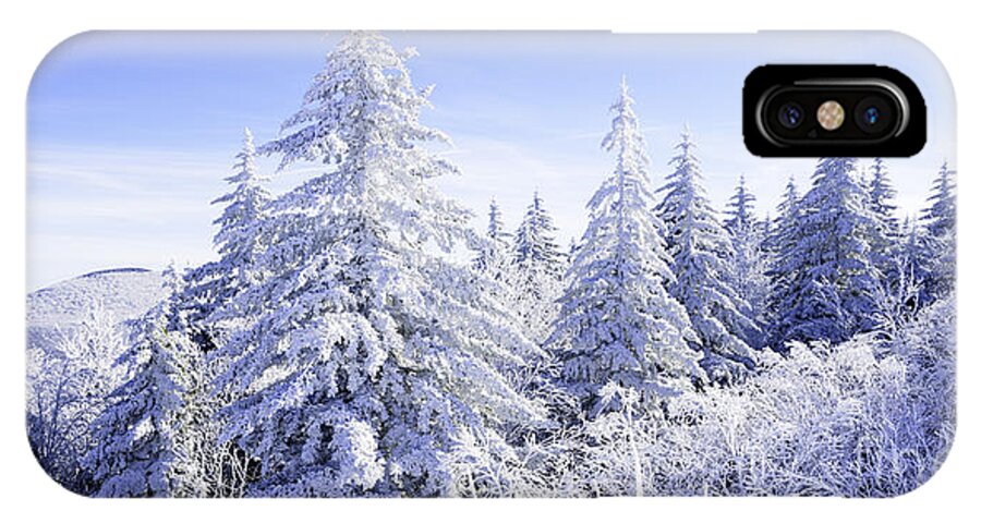Winter iPhone X Case featuring the photograph Winter along the Highland Scenic Highway #4 by Thomas R Fletcher