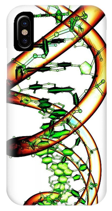 Dna iPhone X Case featuring the photograph Dna Molecule #63 by Pasieka