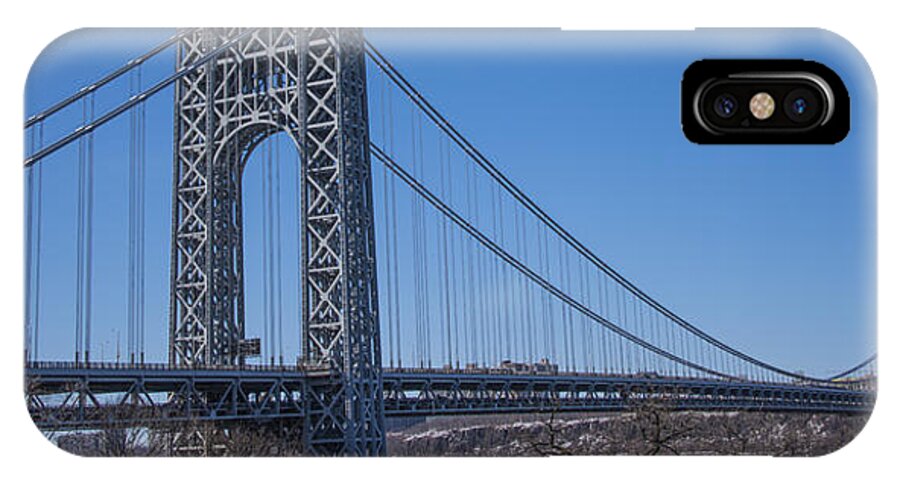 Gwb iPhone X Case featuring the photograph George Washington Bridge #9 by Theodore Jones