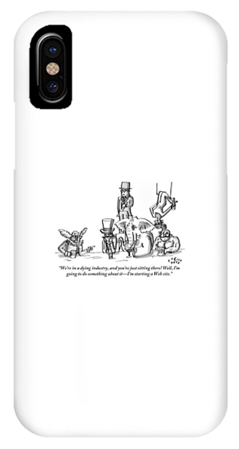 A Clown Gives Advice To A Disheartened Group iPhone X Case