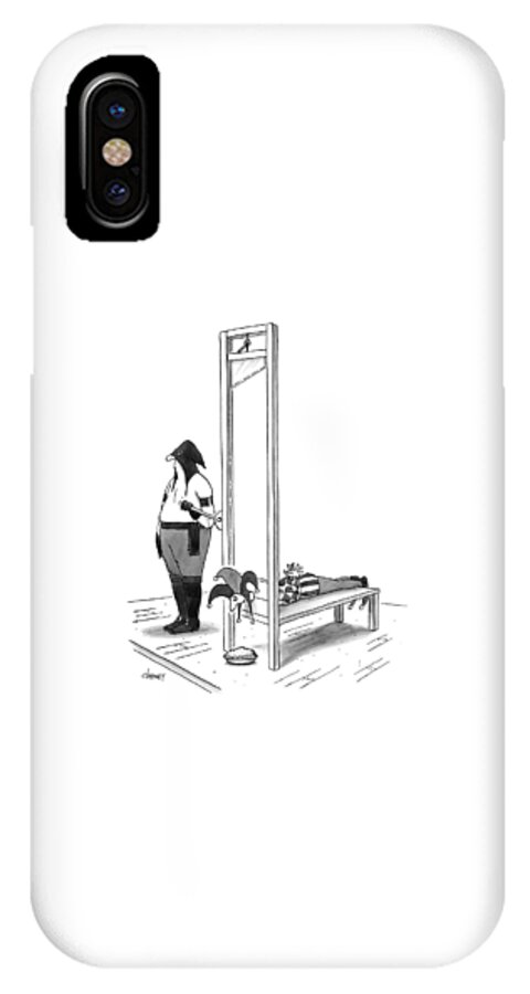 A Court Jester Is Awaiting The Guillotine iPhone X Case