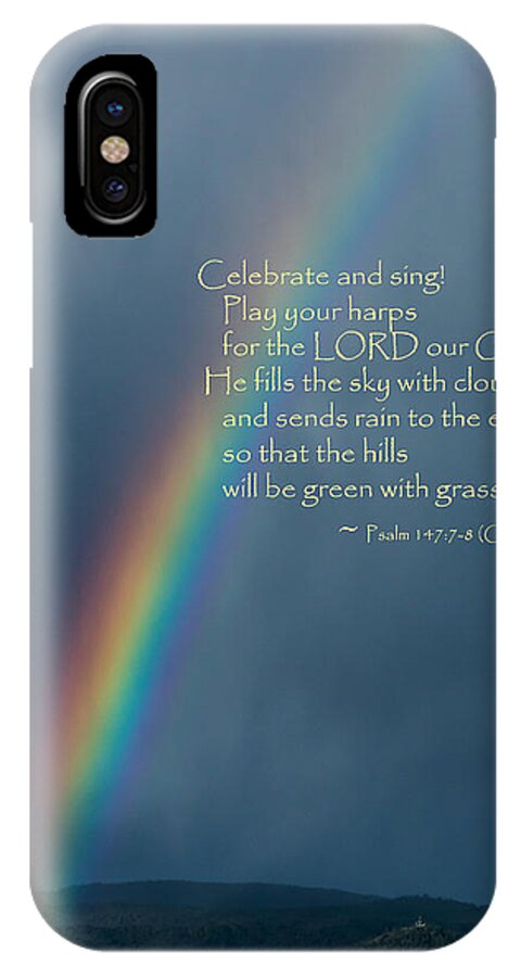 Verse iPhone X Case featuring the photograph A Gift From God by Mick Anderson