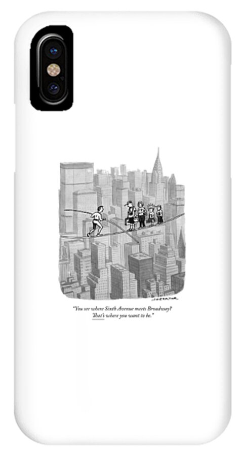 You See Where Sixth Avenue Meets Broadway iPhone X Case