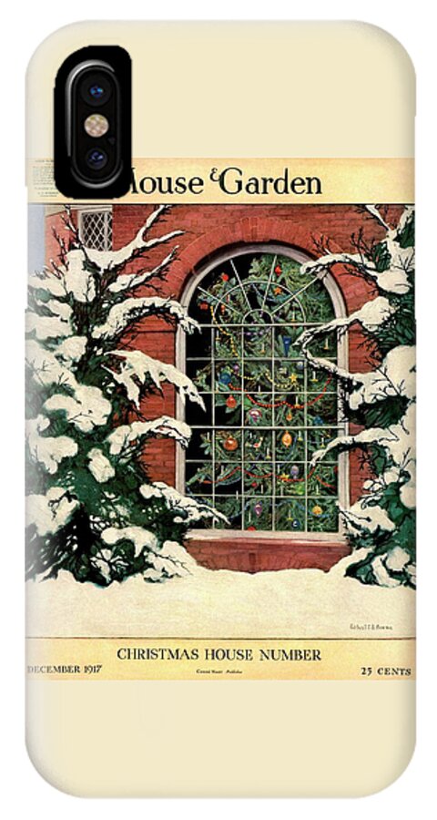 A House And Garden Cover Of A Christmas Tree iPhone X Case