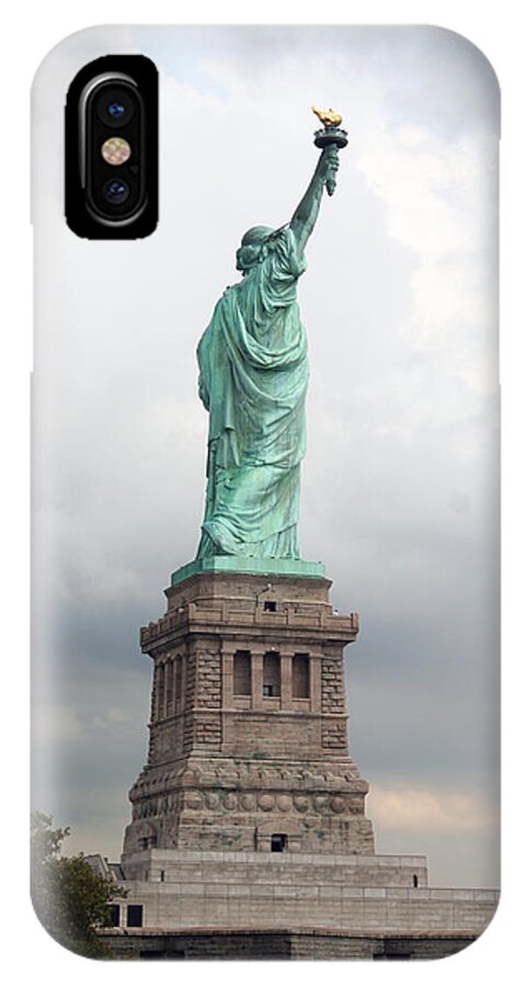 Statue Of Liberty iPhone X Case featuring the photograph A Light of Hope by Kathryn McBride