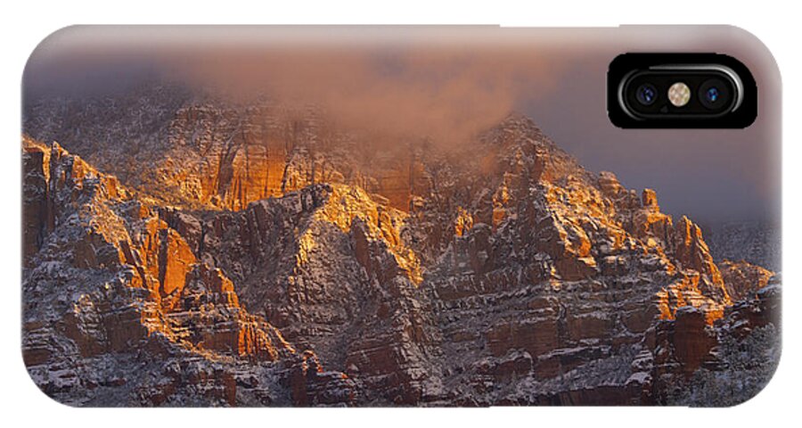 Snow iPhone X Case featuring the photograph A Magic Moment by Tom Kelly