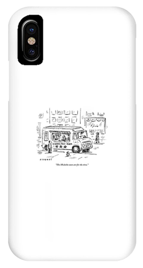 A Man Operating A Food Truck Speaks To A Customer iPhone X Case