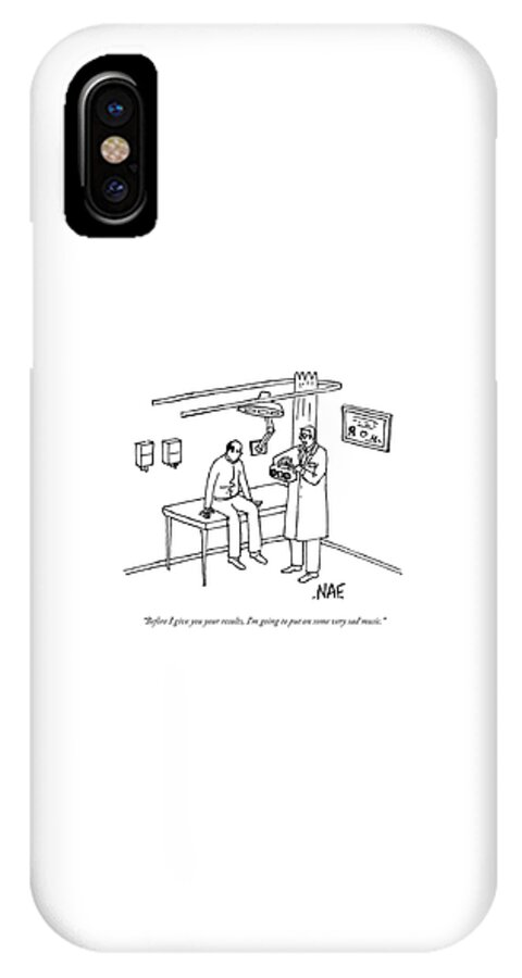 A Patient Sits On The Table In A Doctor's Office iPhone X Case