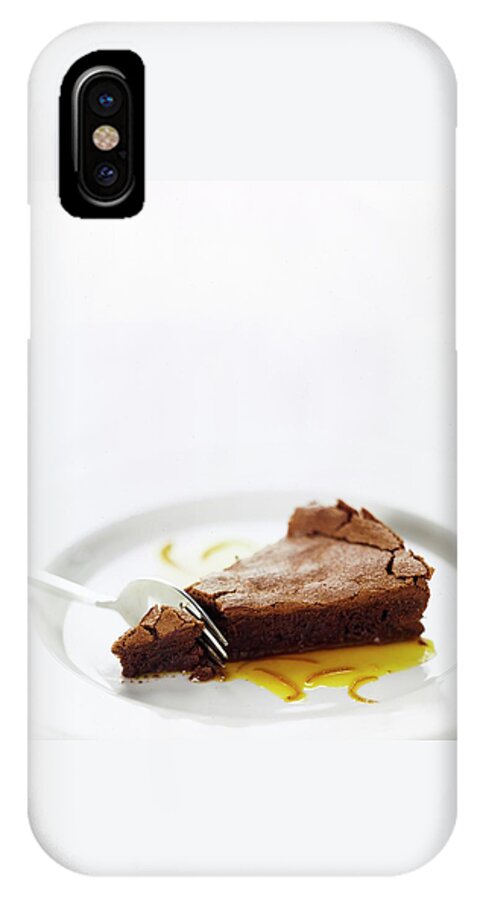 A Slice Of Chocolate Cake iPhone X Case