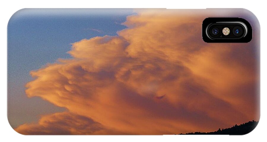Clouds iPhone X Case featuring the photograph A Welcomed Visit by Jacquelyn Roberts